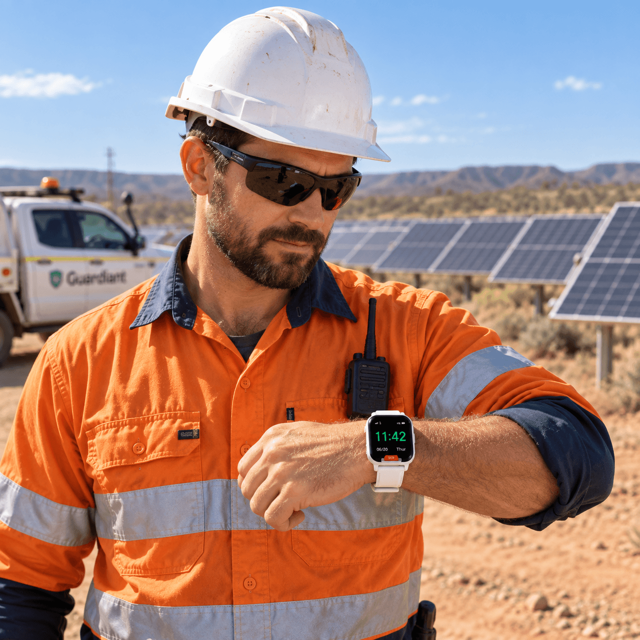 Worker in a remote setting
