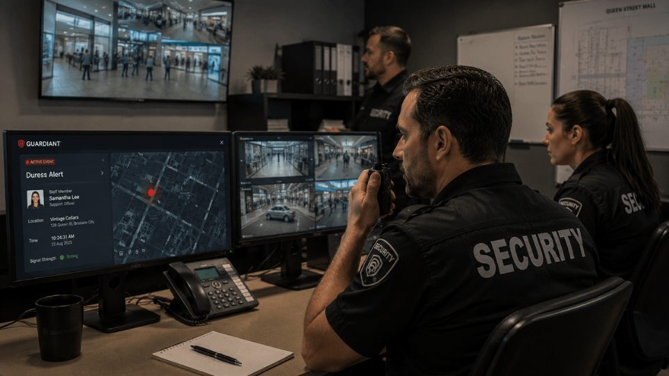 Response team coordinating an incident