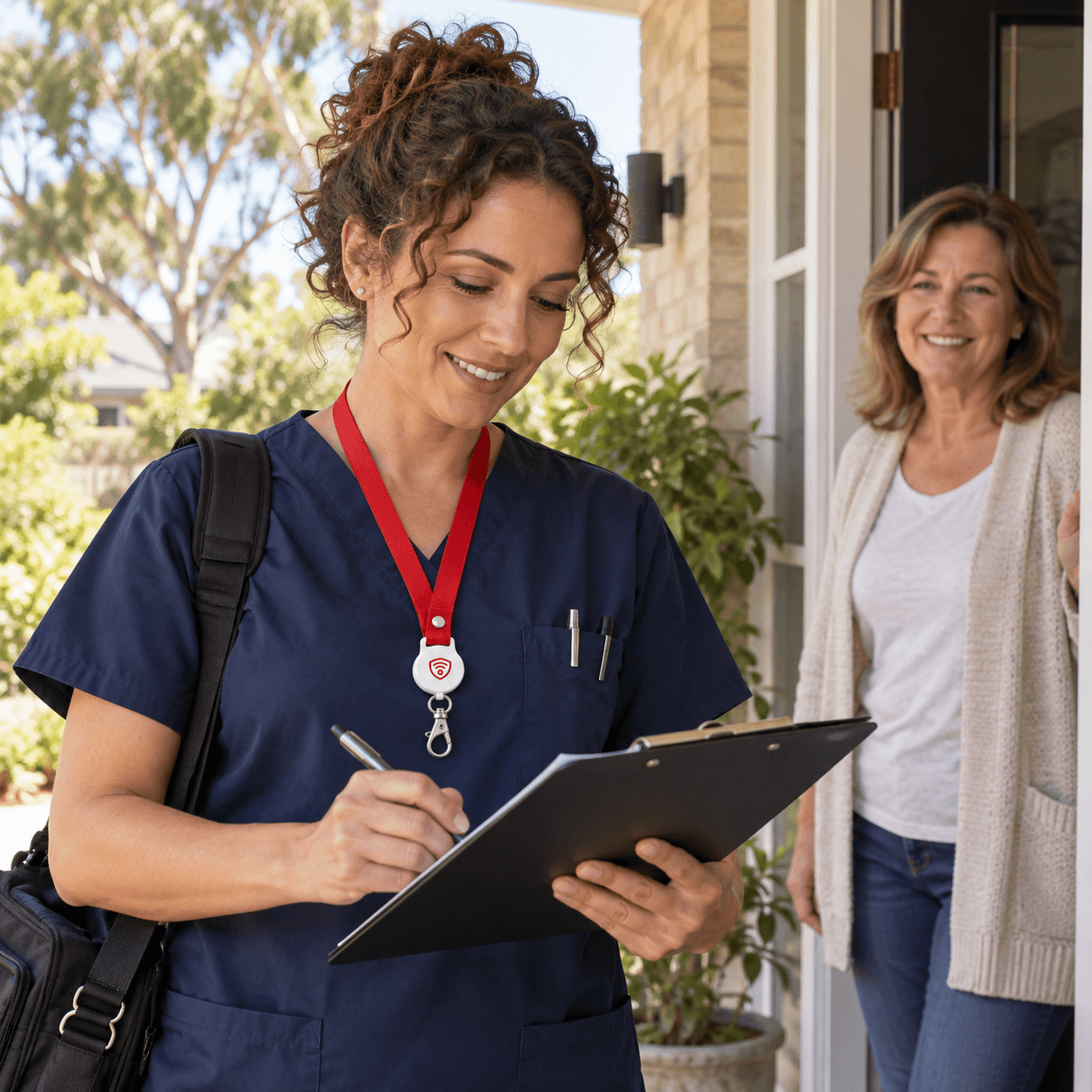 A healthcare professional at work