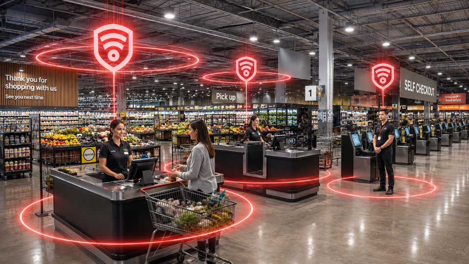 Connected Guardiant duress protection across a retail store